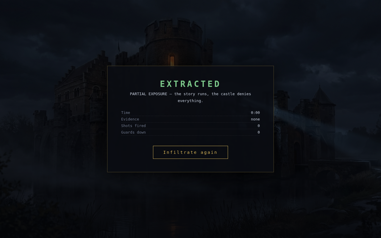 The EXTRACTED victory card — visible for the first time ever