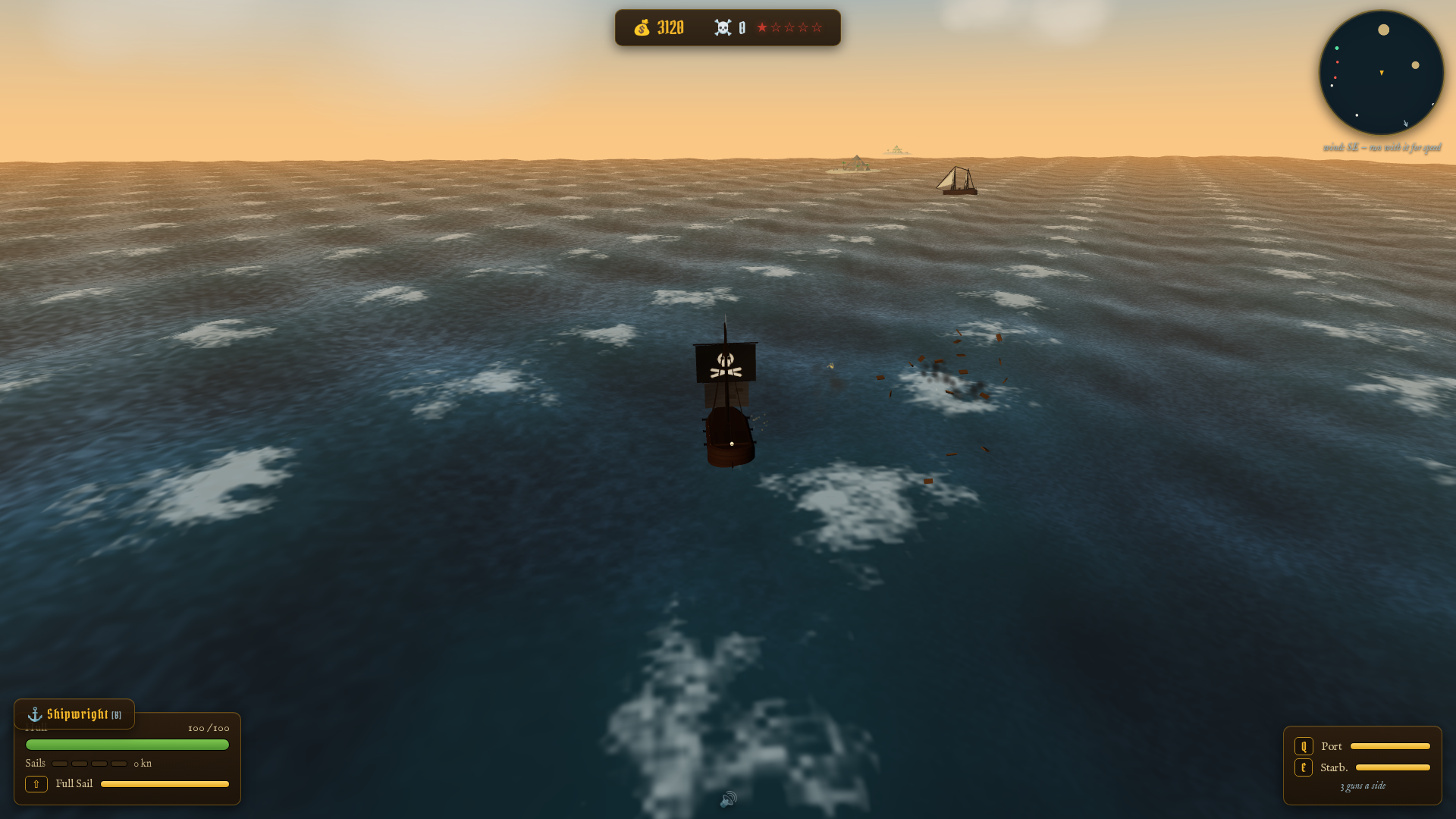 Skull Tide's new victory sequence — the Ghost Galleon goes down in fireworks