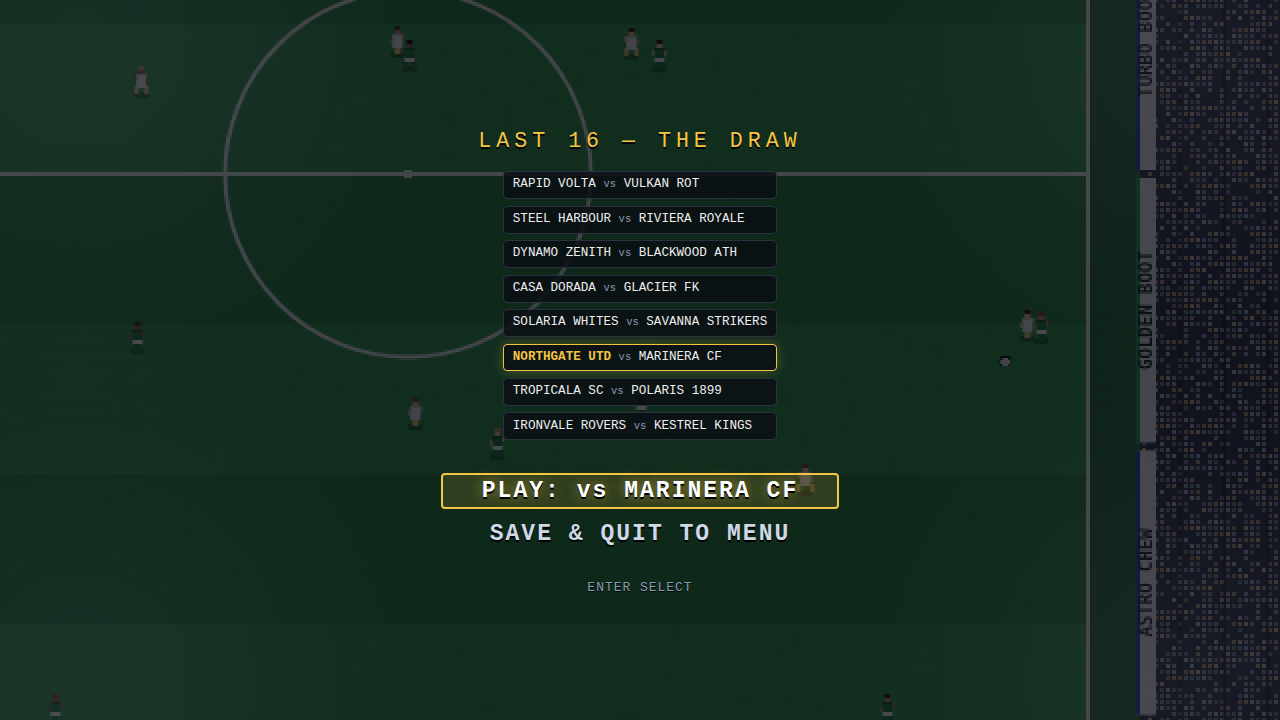The Last 16 draw — your tie highlighted
