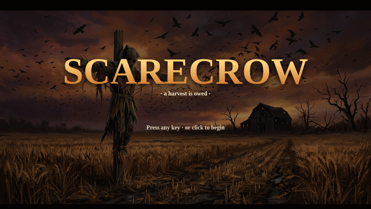 Scarecrow title screen