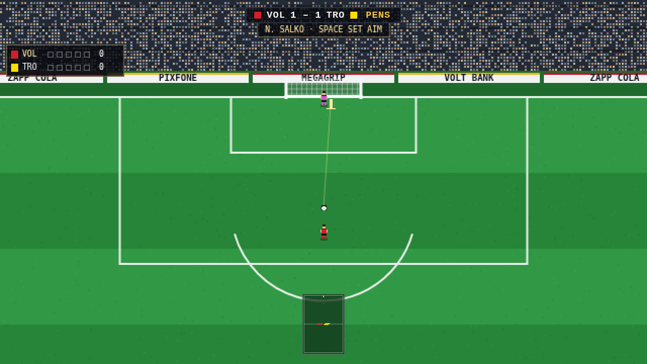 A penalty, about to be badly taken