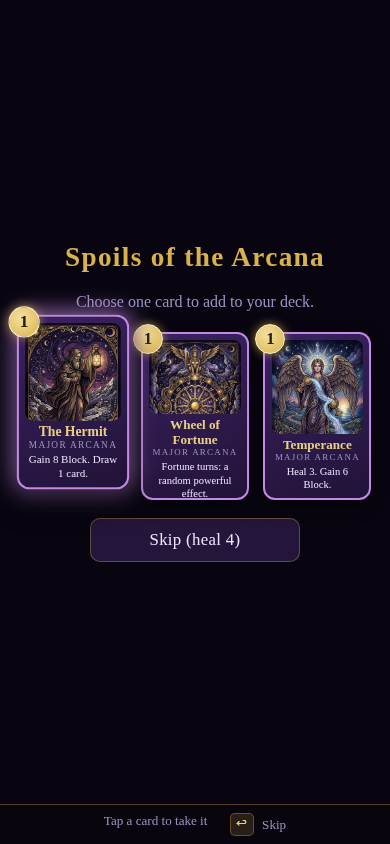 Choose one card to add to your deck