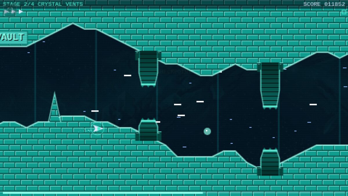 The Vault Doors slamming in sequence in Crystal Vents
