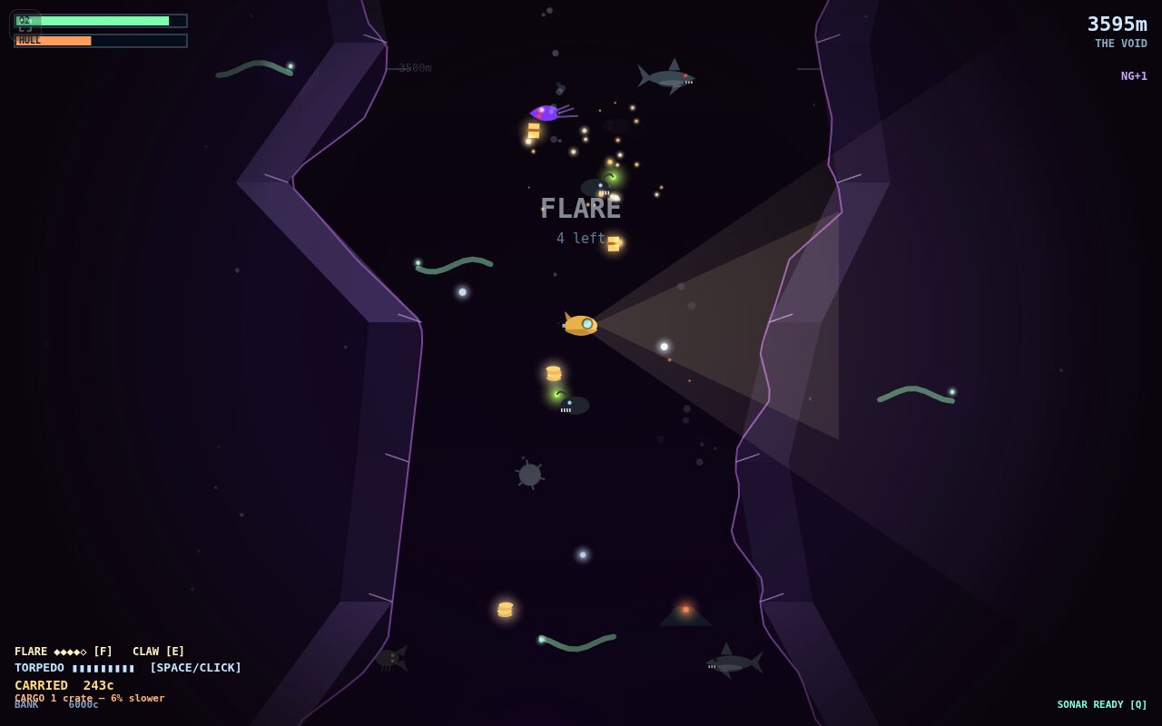The Void's walls shear into lit crystal planes