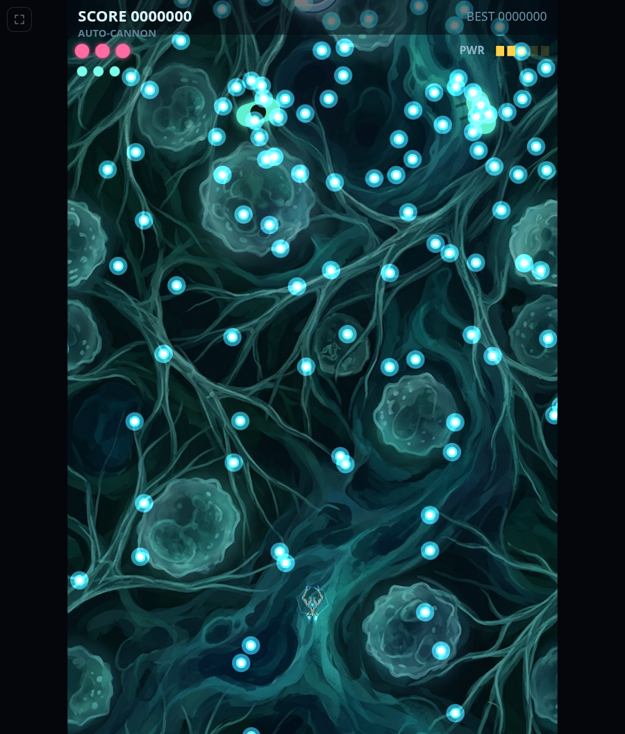 A biofilm turret holding the top of the screen