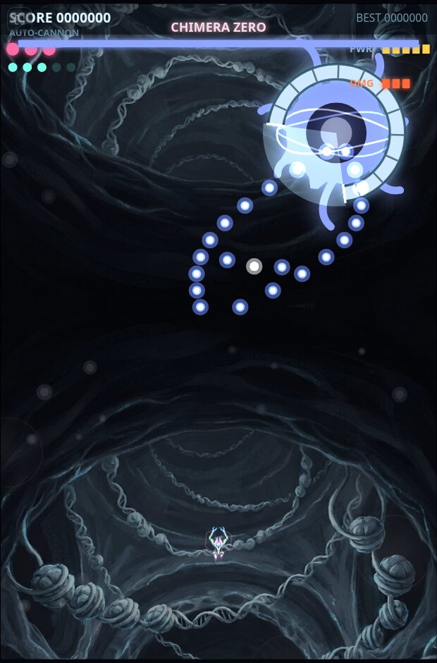 Chimera Zero, shell closed, in the Helix Vault