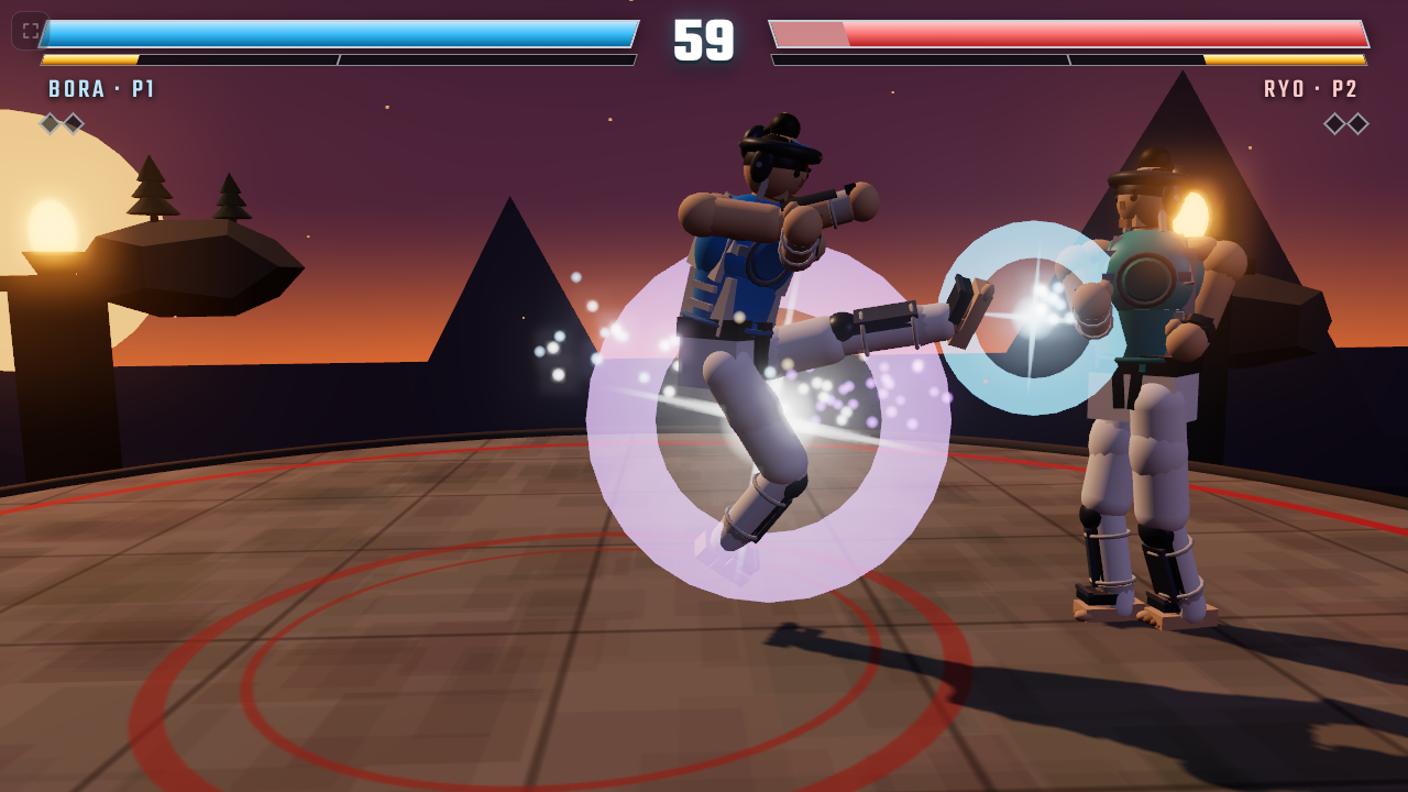 Bora, mid-air, spinning hook kick