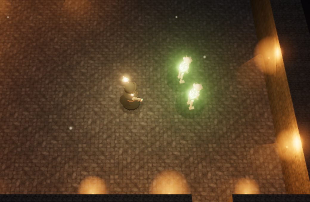 Twin Servants: two sets of bones up on one press
