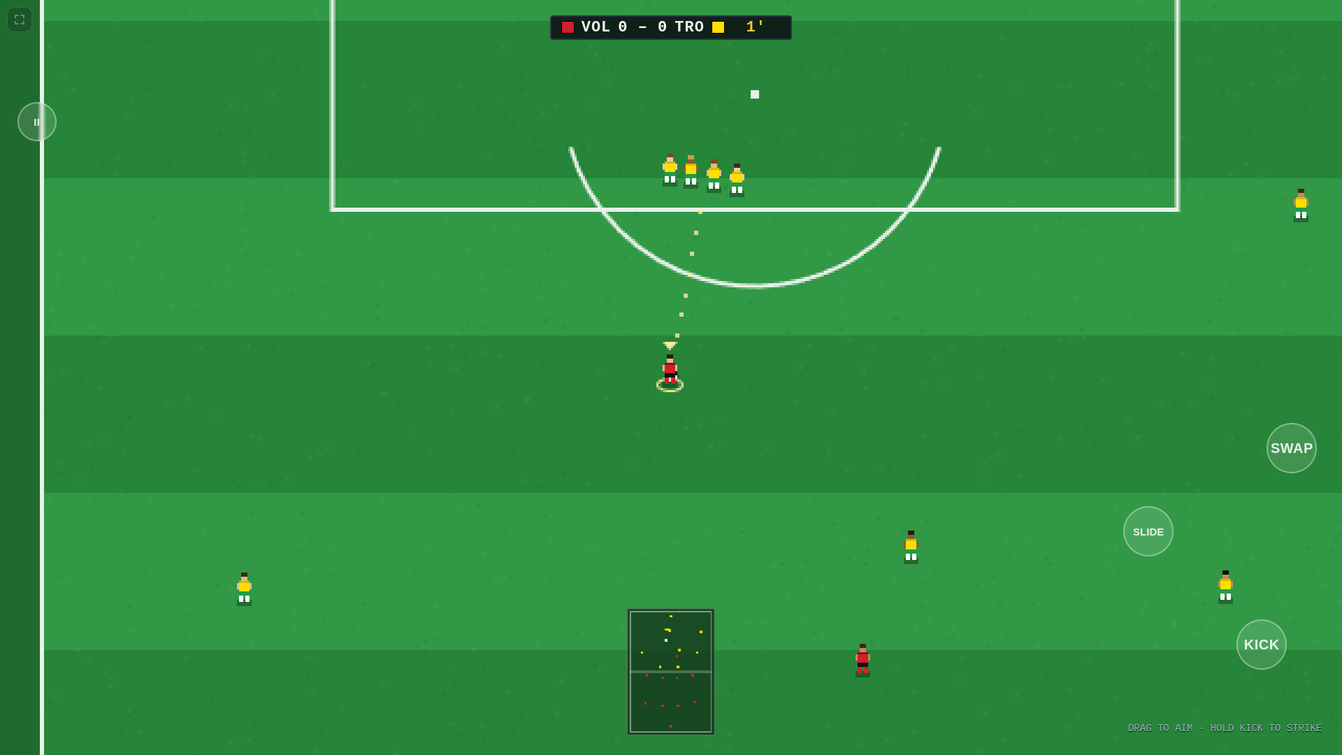 A free kick, a four-man wall, and the aim line