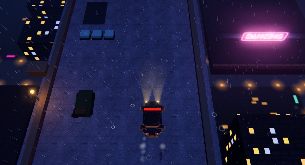 Mafioso: racing the bagman's flivver across rain-soaked rooftops above the neon city